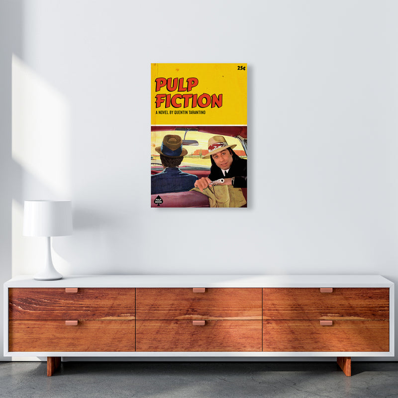 Pulp by David Redon Retro Movie Poster Framed Wall Art Print A2 Canvas