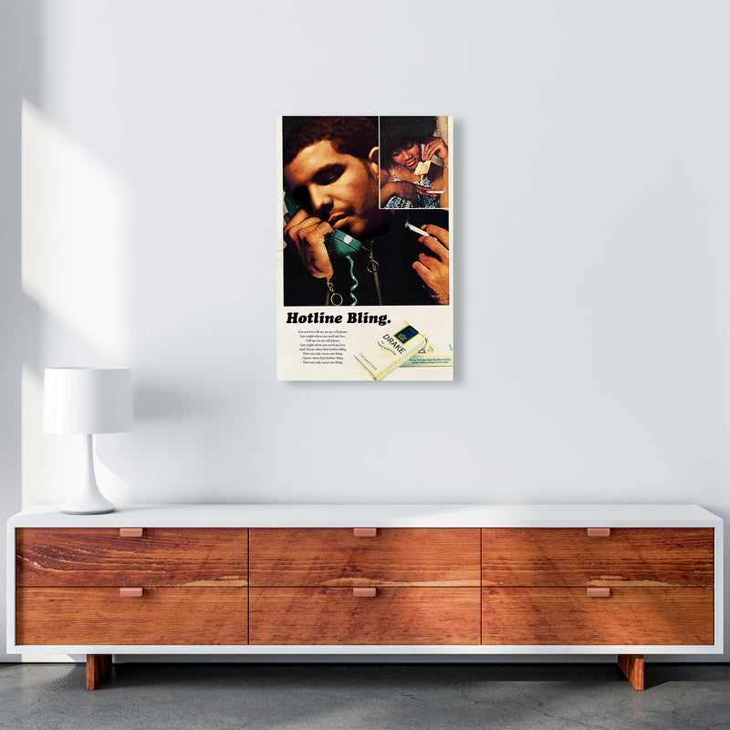 Drizzy by David Redon Retro Music Poster Framed Wall Art Print A2 Canvas