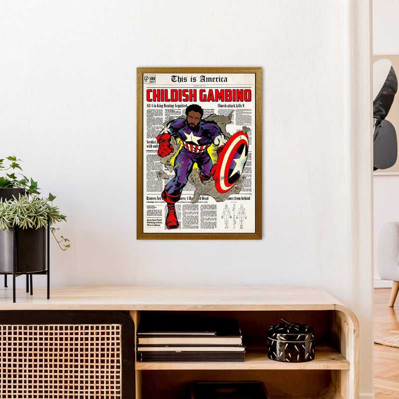 Childish by David Redon Retro Music Poster Framed Wall Art Print A2 Print Only