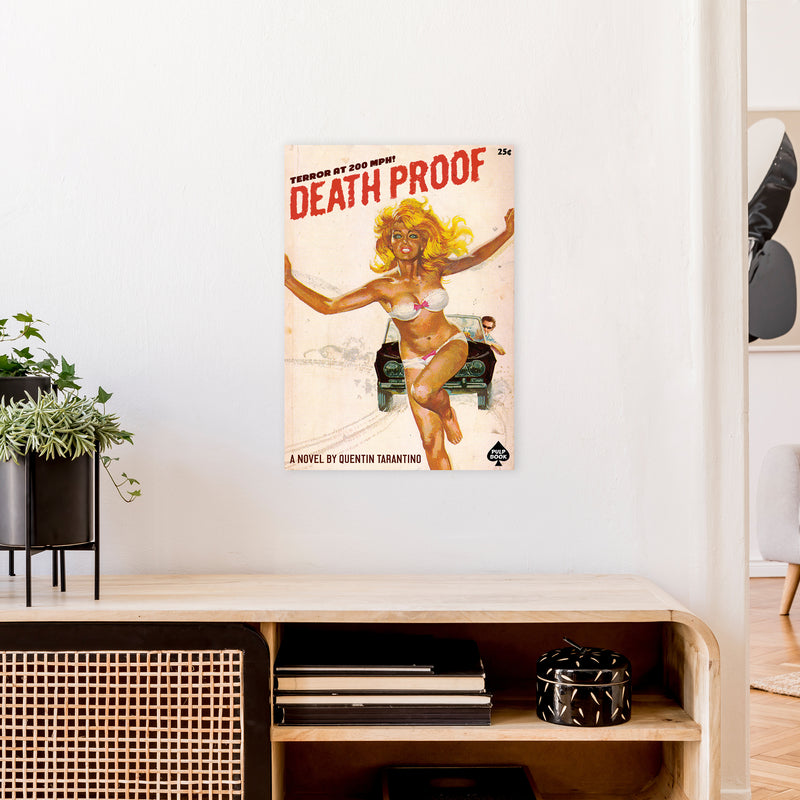 Deathproof by David Redon Retro Movie Poster Framed Wall Art Print A2 Black Frame