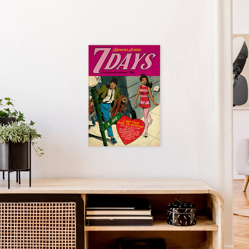 7 Days Music Poster Art Print by David Redon A2 Black Frame
