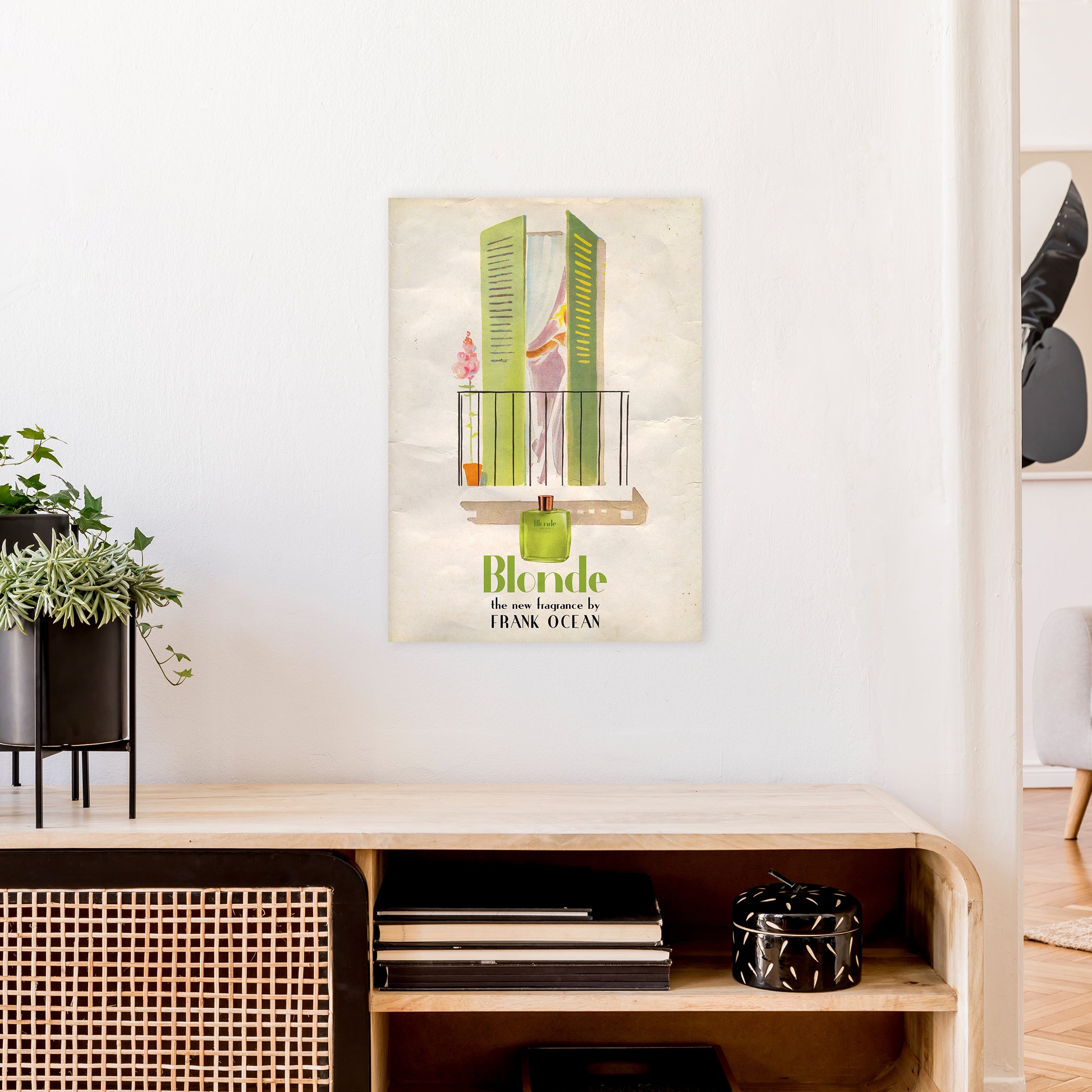 Blonde by David Redon Retro Music Poster Framed Wall Art Print A2 Black Frame