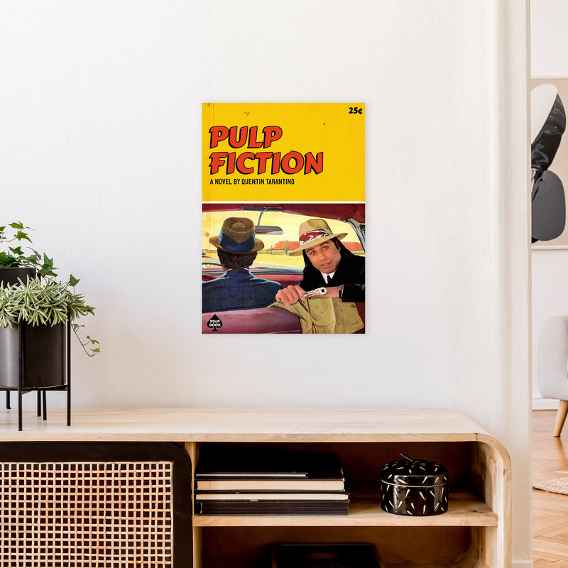 Pulp by David Redon Retro Movie Poster Framed Wall Art Print A2 Black Frame