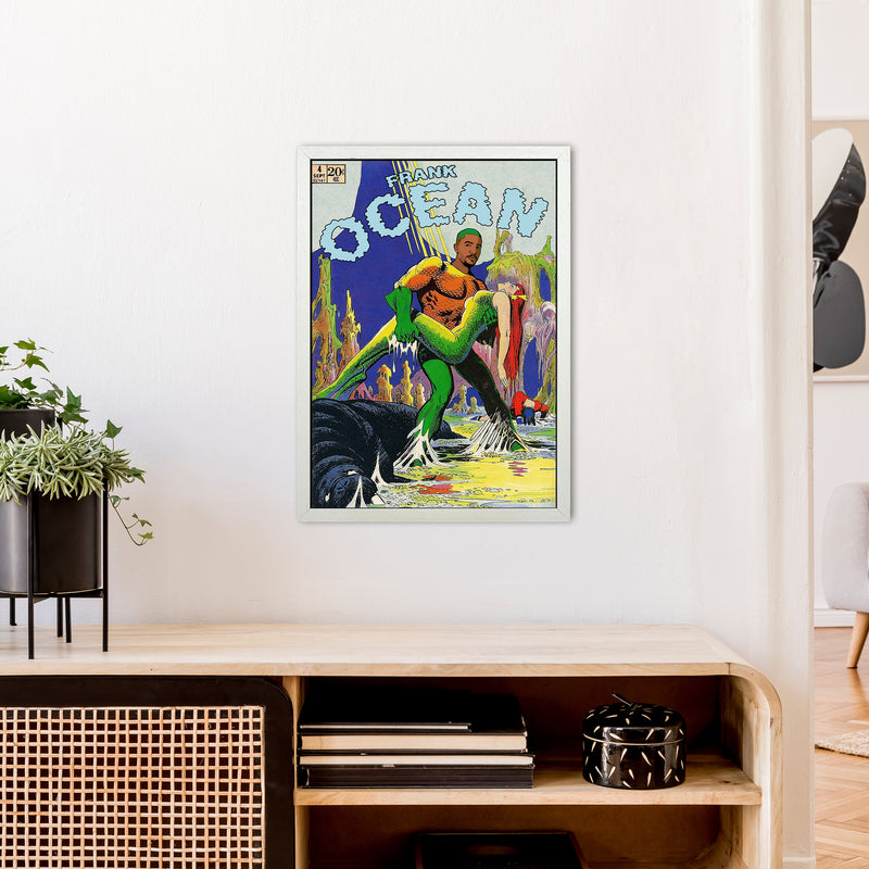 Ocean by David Redon A2 White Frame