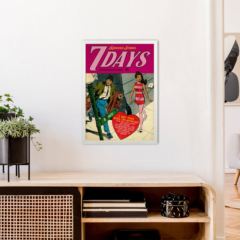 7 Days Music Poster Art Print by David Redon A2 Oak Frame
