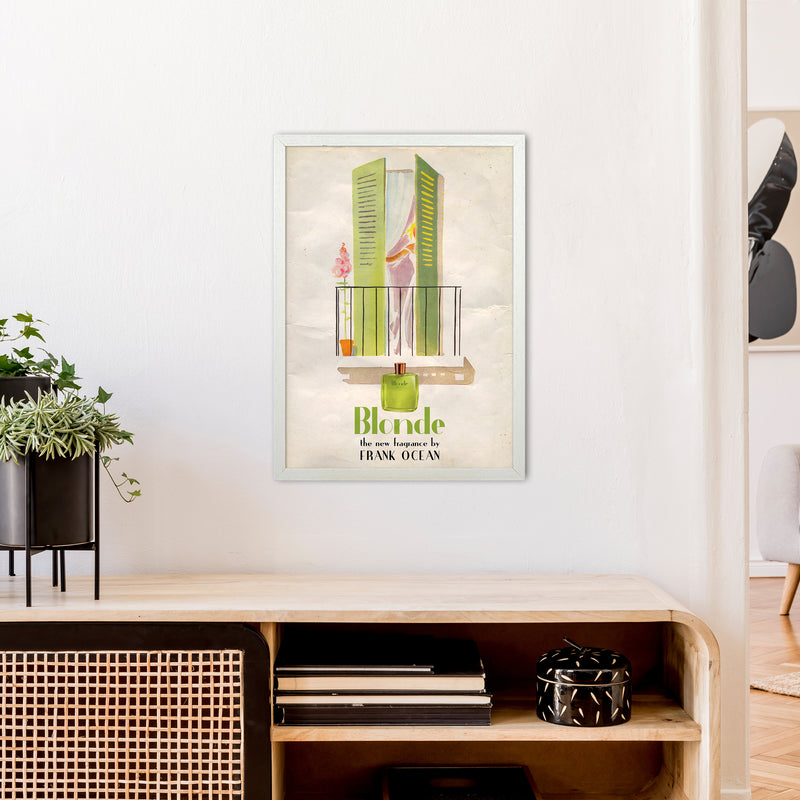 Blonde by David Redon Retro Music Poster Framed Wall Art Print A2 Oak Frame