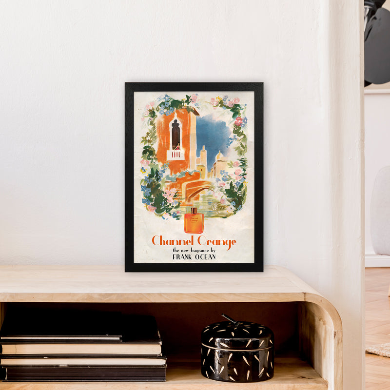 Channel Orange by David Redon Retro Music Poster Framed Wall Art Print A3 White Frame