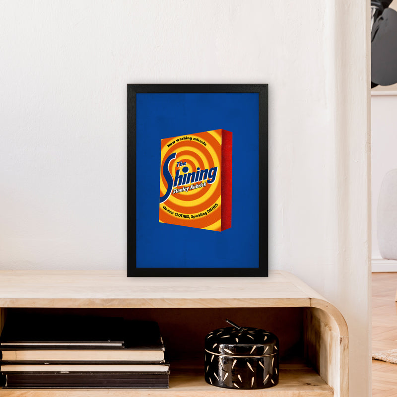 Shining Shot by David Redon Retro Movie Poster Framed Wall Art Print A3 White Frame