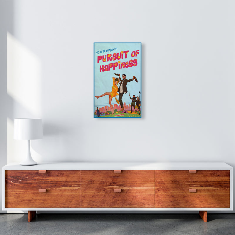 Pursuit of Happiness by David Redon Retro Music Poster Framed Wall Art Print A3 Canvas