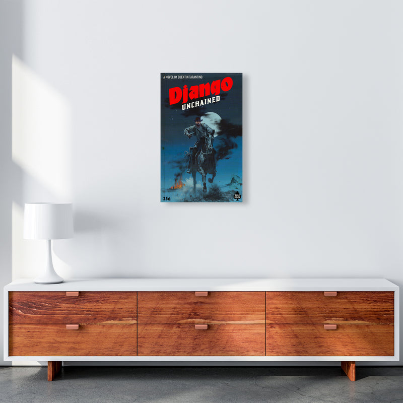 Django by David Redon Retro Movie Poster Framed Wall Art Print A3 Canvas