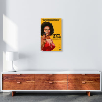 Jackie Brown by David Redon Retro Movie Poster Framed Wall Art Print A3 Canvas