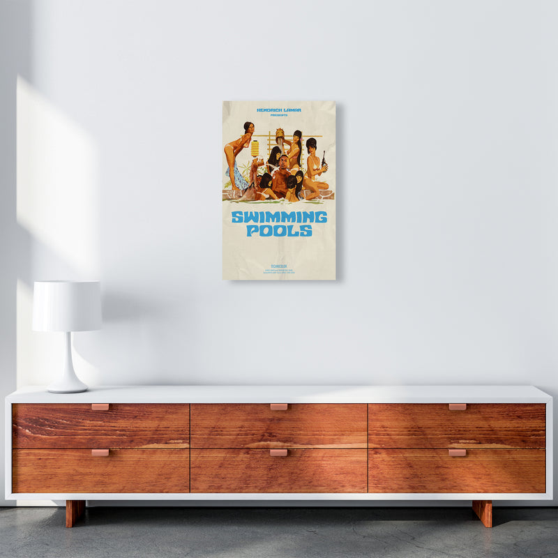 Kendrick by David Redon Retro Music Poster Framed Wall Art Print A3 Canvas