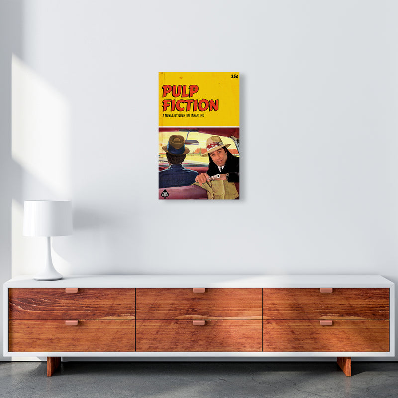 Pulp by David Redon Retro Movie Poster Framed Wall Art Print A3 Canvas