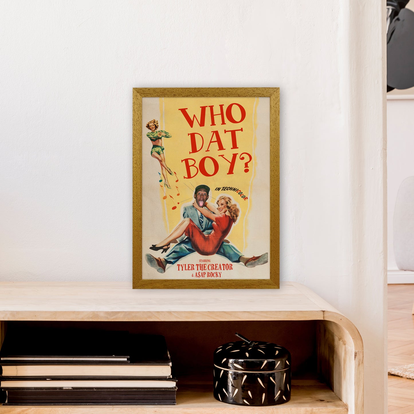 Who Dat Boy by David Redon Retro Music Poster Framed Wall Art Print A3 Print Only