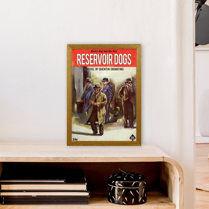Reservoir Dogs by David Redon Retro Movie Poster Framed Wall Art Print A3 Print Only