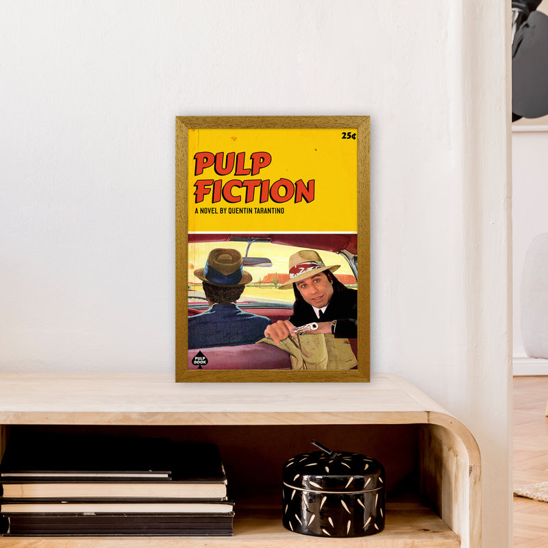Pulp by David Redon Retro Movie Poster Framed Wall Art Print A3 Print Only