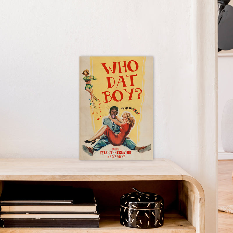 Who Dat Boy by David Redon Retro Music Poster Framed Wall Art Print A3 Black Frame