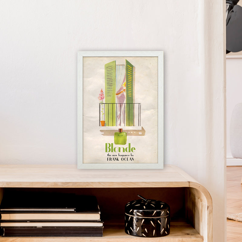 Blonde by David Redon Retro Music Poster Framed Wall Art Print A3 Oak Frame