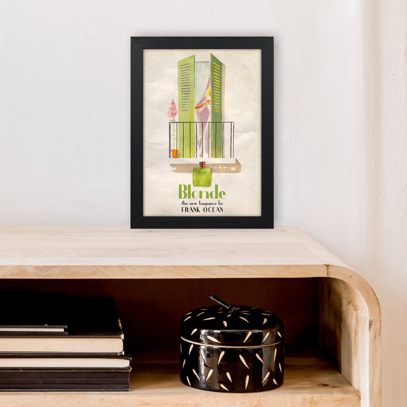 Blonde by David Redon Retro Music Poster Framed Wall Art Print A4 White Frame
