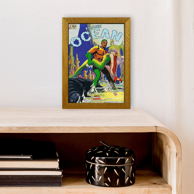 Ocean by David Redon A4 Oak Frame