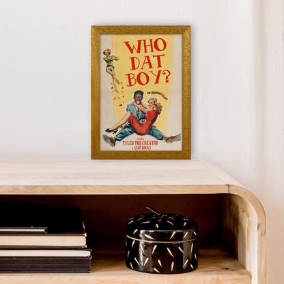 Who Dat Boy by David Redon Retro Music Poster Framed Wall Art Print A4 Print Only