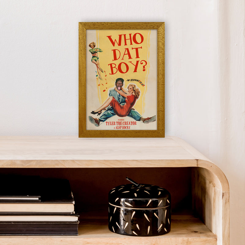Who Dat Boy by David Redon Retro Music Poster Framed Wall Art Print A4 Print Only