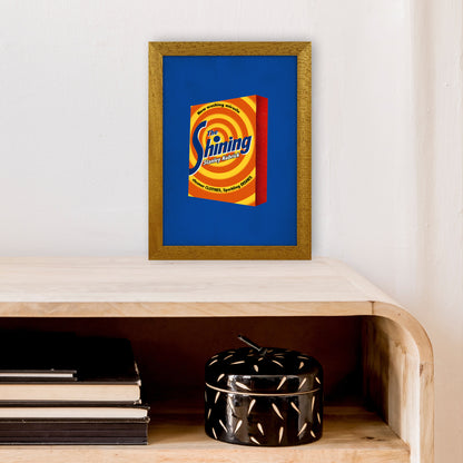 Shining Shot by David Redon Retro Movie Poster Framed Wall Art Print A4 Print Only