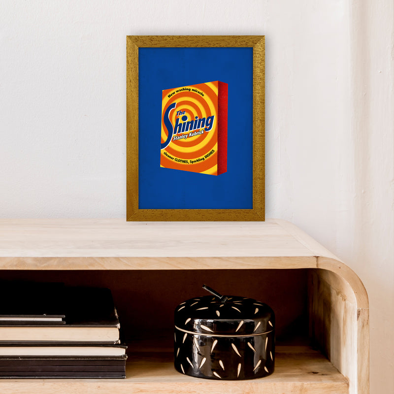 Shining Shot by David Redon Retro Movie Poster Framed Wall Art Print A4 Print Only