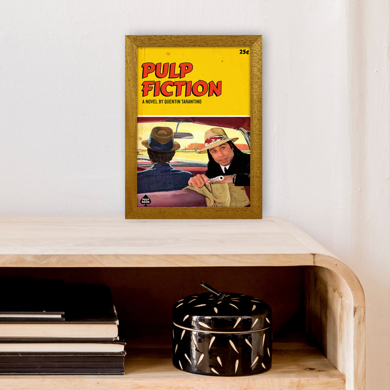 Pulp by David Redon Retro Movie Poster Framed Wall Art Print A4 Print Only