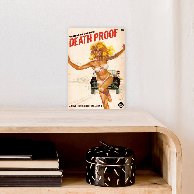 Deathproof by David Redon Retro Movie Poster Framed Wall Art Print A4 Black Frame