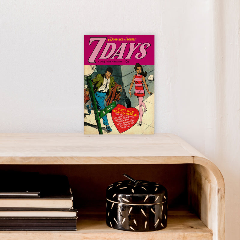 7 Days Music Poster Art Print by David Redon A4 Black Frame