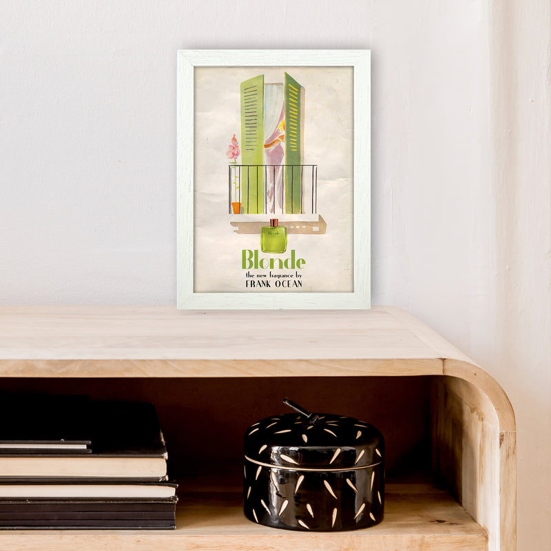Blonde by David Redon Retro Music Poster Framed Wall Art Print A4 Oak Frame