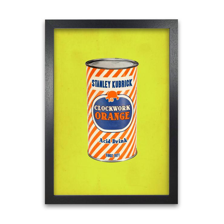 Clockwork orange retro movie poster framed wall art print