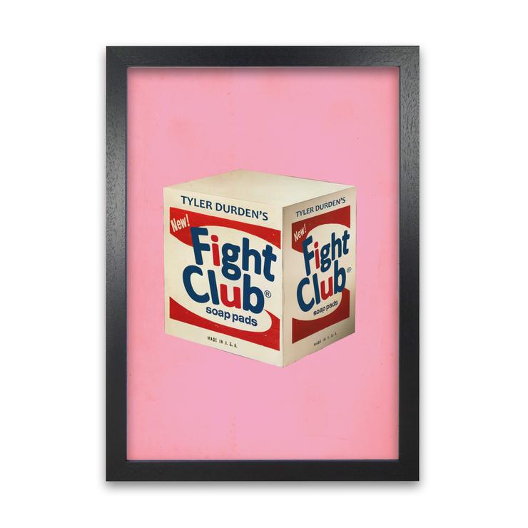 Fight club movie poster framed wall art print
