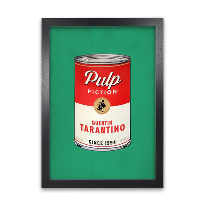 Pulp Fiction Retro Movie Poster Framed Wall Art Print