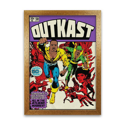 Dangerous outkast retro music poster framed wall art print