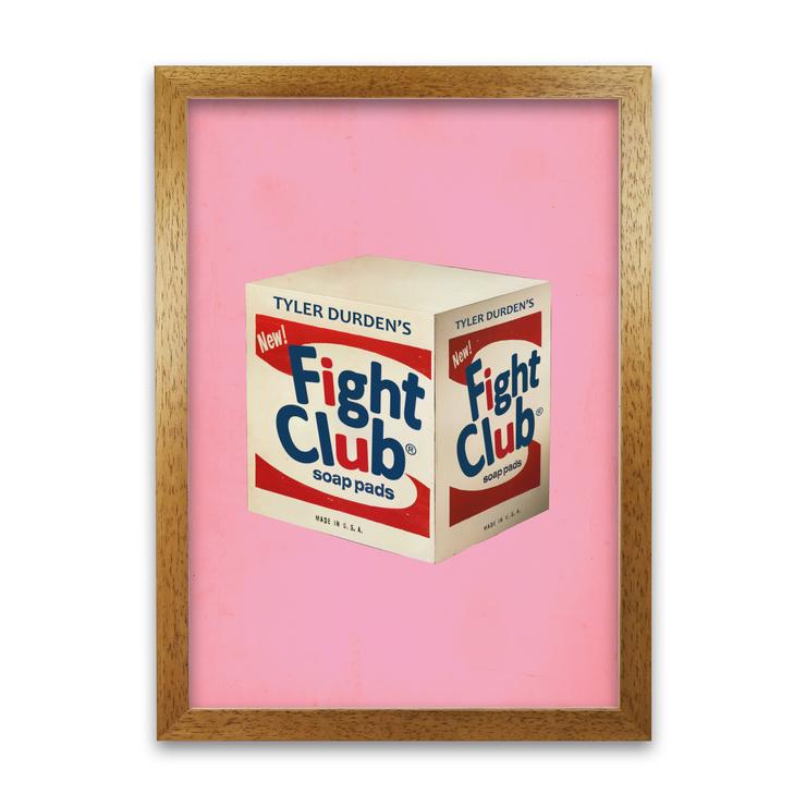 Fight club movie poster framed wall art print