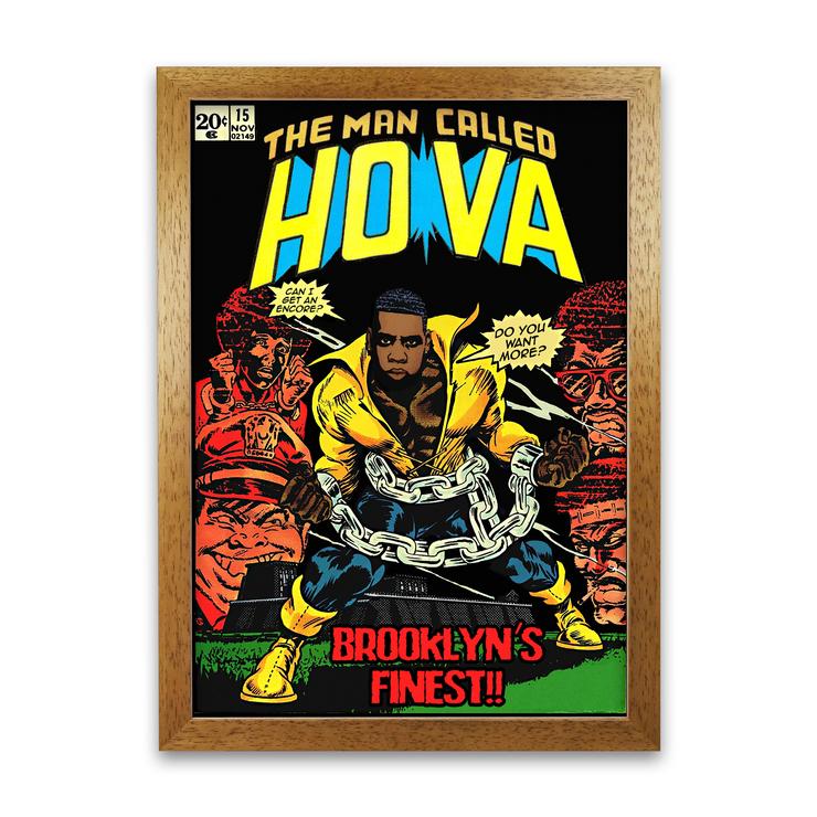 The man called hova retro music poster framed wall art print