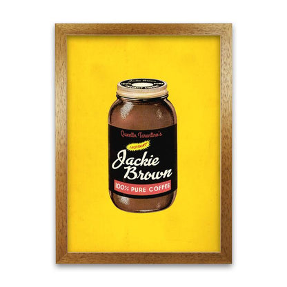 Jackie brown retro movie poster framed wall art print