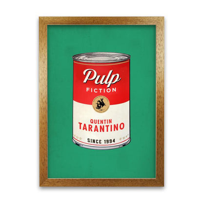 Pulp Fiction Retro Movie Poster Framed Wall Art Print