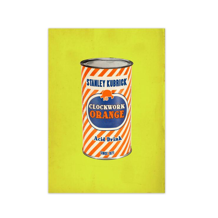 Clockwork orange retro movie poster framed wall art print