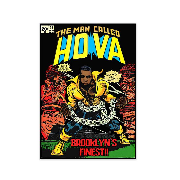 The man called hova retro music poster framed wall art print