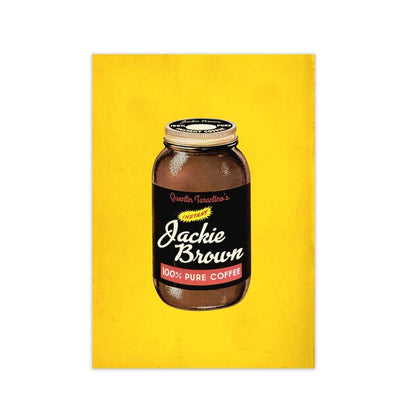 Jackie brown retro movie poster framed wall art print