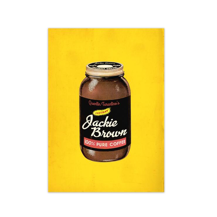 Jackie brown retro movie poster framed wall art print