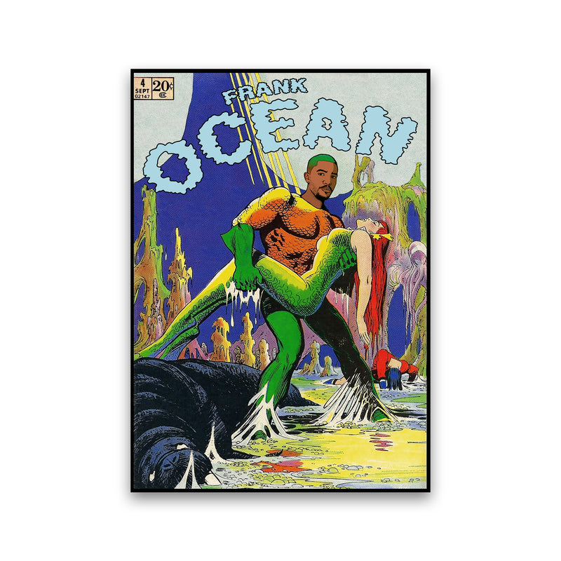 Ocean by David Redon Retro Music Poster Framed Wall Art Print Print Only