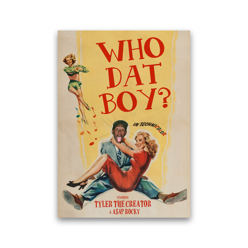 Who Dat Boy by David Redon Retro Music Poster Framed Wall Art Print Print Only