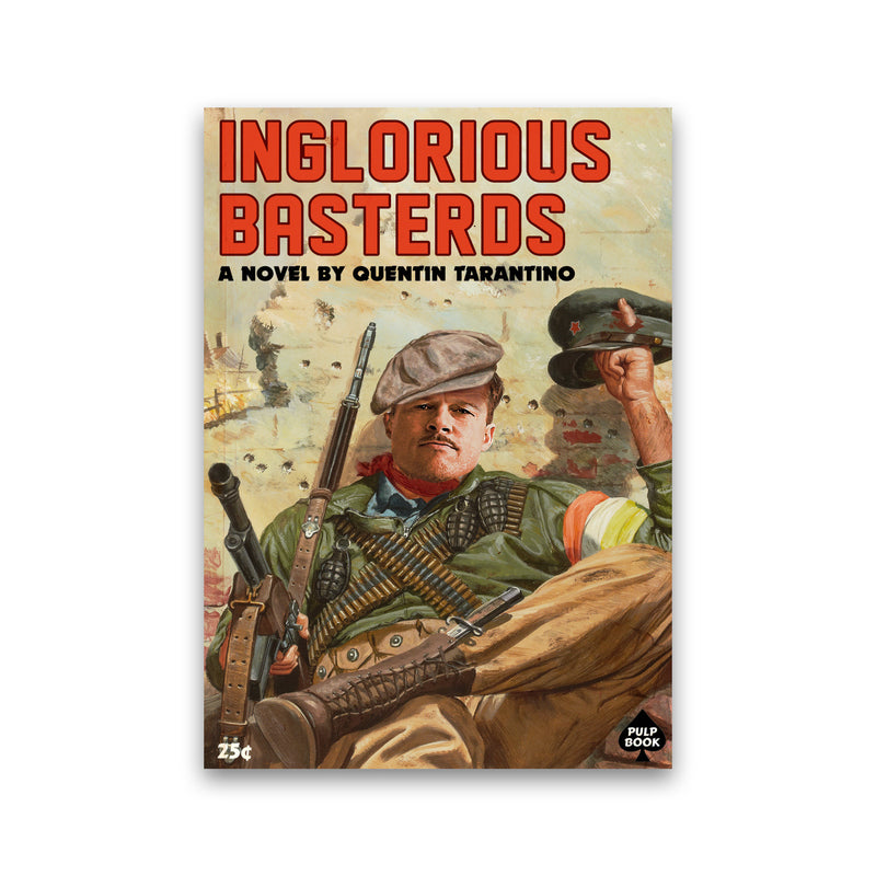 Inglorious Basterds by David Redon Retro Movie Poster Framed Wall Art Print Print Only