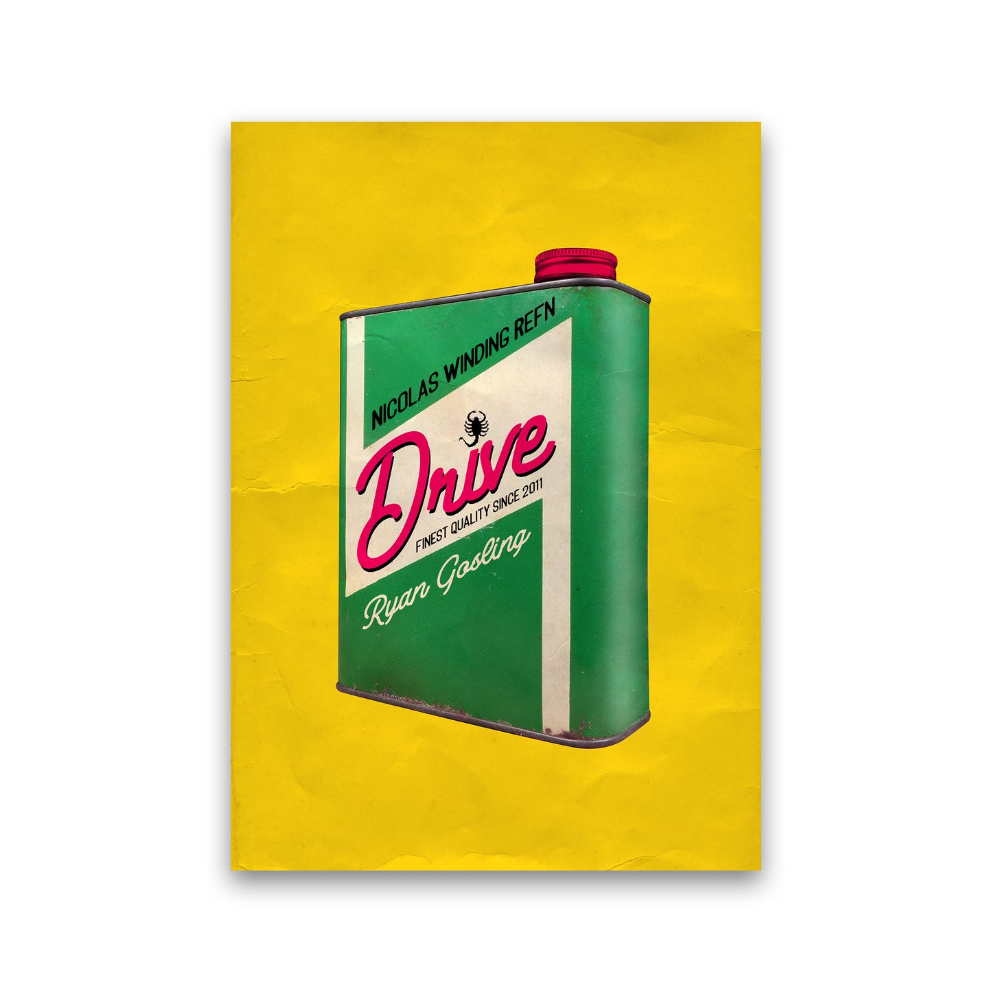 Drive Shot by David Redon Retro Movie Poster Framed Wall Art Print Print Only
