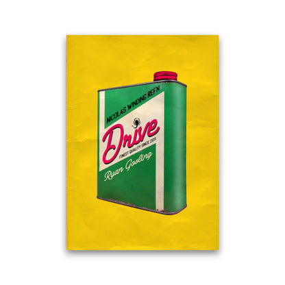 Drive Shot by David Redon Retro Movie Poster Framed Wall Art Print Print Only