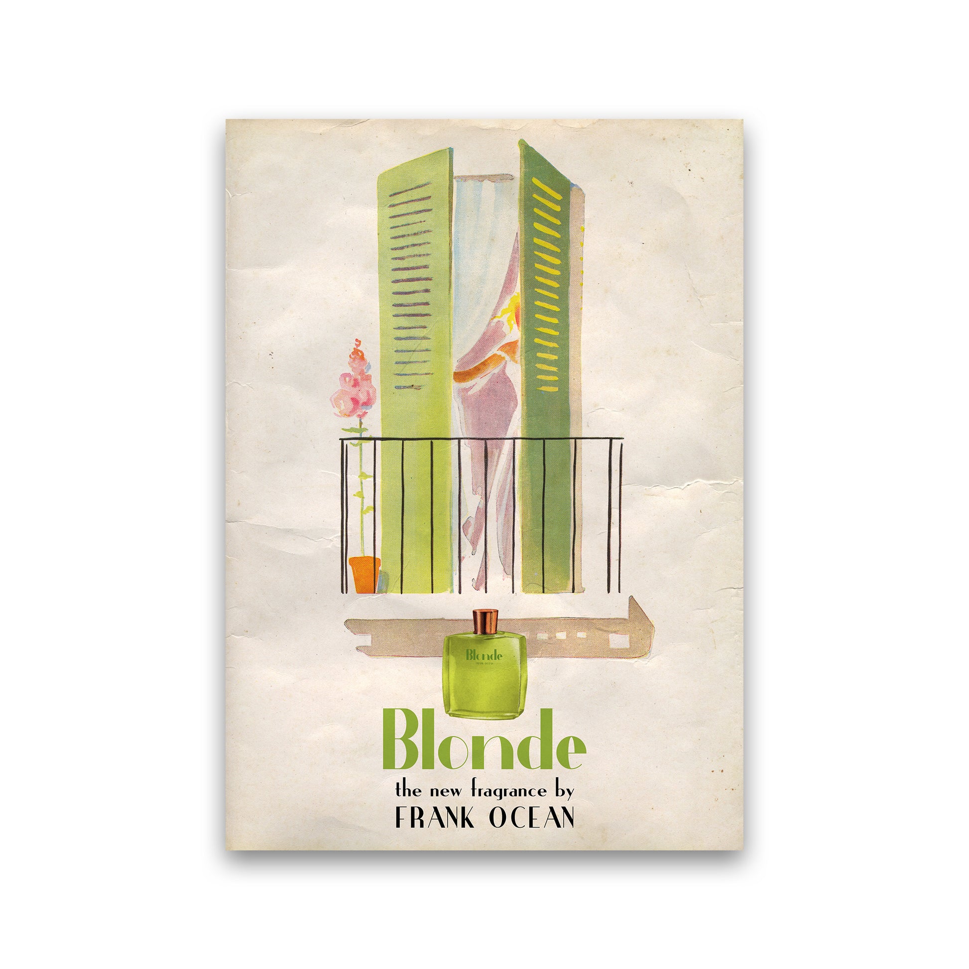 Blonde by David Redon Retro Music Poster Framed Wall Art Print Print Only